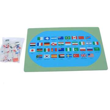 Flags of the World Montessori Geography Learning Toy