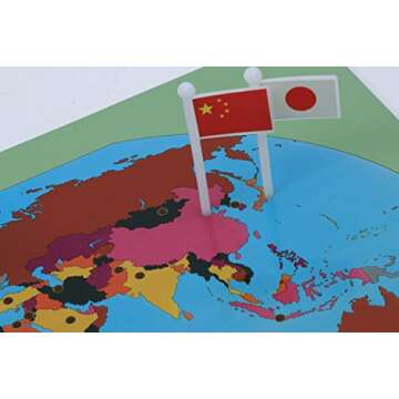Flags of the World Montessori Geography Learning Toy