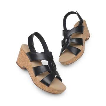 DREAM PAIRS Women's Stylish Wedge Sandals for Summer