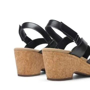 DREAM PAIRS Women's Stylish Wedge Sandals for Summer