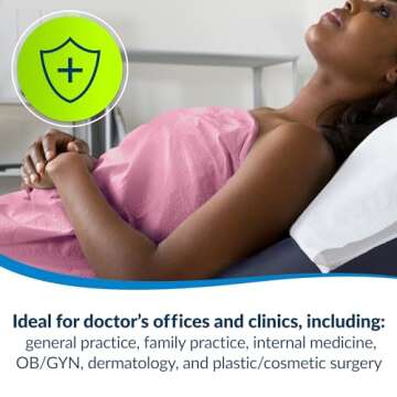 Avalon Single-Use Medical Patient Drape Sheets, Mauve, 40” x 48” (Pack of 100) ― 2-Ply Tissue ― Pebble Embossed ― Latex-Free Medical Supplies ― Tattoo Supplies (234)