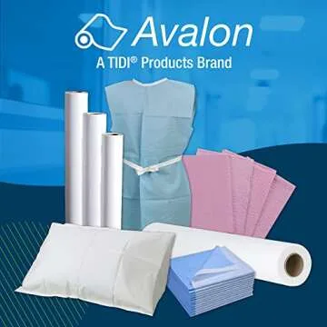 Avalon Single-Use Medical Patient Drape Sheets, Mauve, 40” x 48” (Pack of 100) ― 2-Ply Tissue ― Pebble Embossed ― Latex-Free Medical Supplies ― Tattoo Supplies (234)