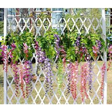 Stunning DearHouse 12 Pack Wisteria Artificial Garland