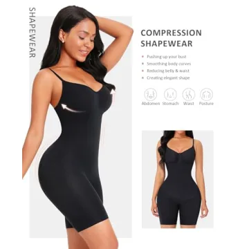 FeelinGirl Butt Lifter Seamless Bodysuit in Plus Sizes