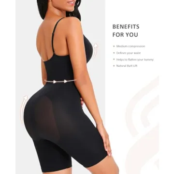 FeelinGirl Butt Lifter Seamless Bodysuit in Plus Sizes