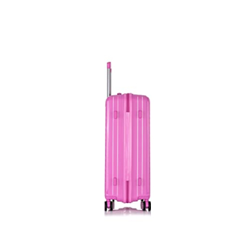 Rockland Prague Hardside Luggage Set - Stylish Pink 3-Piece Set