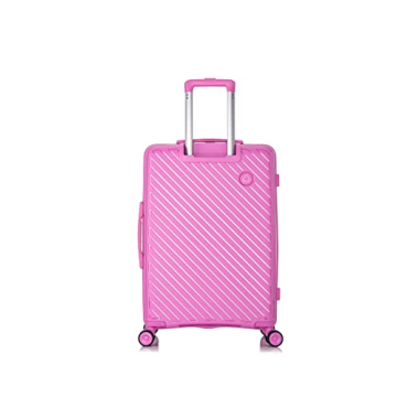 Rockland Prague Hardside Luggage Set - Stylish Pink 3-Piece Set