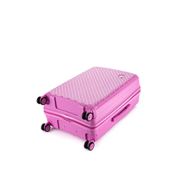Rockland Prague Hardside Luggage Set - Stylish Pink 3-Piece Set