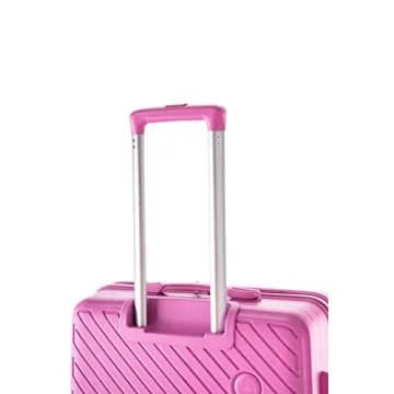 Rockland Prague Hardside Luggage Set - Stylish Pink 3-Piece Set