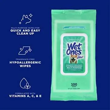 Wet Ones Multi-Purpose Pets Wipes - 300ct Total Dog Wipes with Vitamins A, C + E - Fragrance-Free, W...