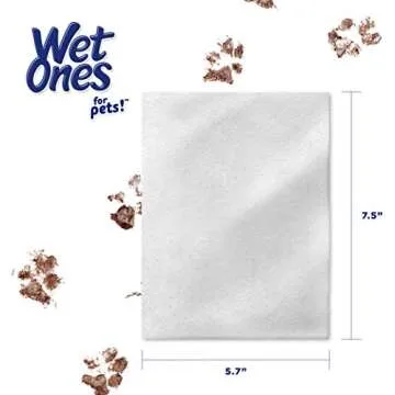 Wet Ones Multi-Purpose Pets Wipes - 300ct Total Dog Wipes with Vitamins A, C + E - Fragrance-Free, Wet Lock Seal