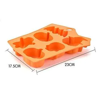 ☀ Dergo ☀ Cake Silicone Mold,Creative Happy Halloween Silicone Pumpkin Cake Silicone Mold Kitchen Bake Tools