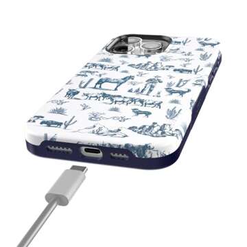 Casely iPhone 15 Pro Case | Wild West Adventure | Desert Western | Bold Extra Protective Design | Co...