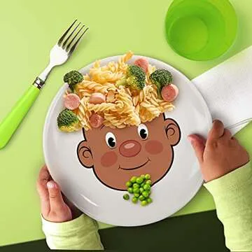 Genuine Fred Food Face Plate for Creative Eating Fun