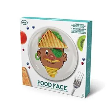 Genuine Fred Food Face Plate for Creative Eating Fun