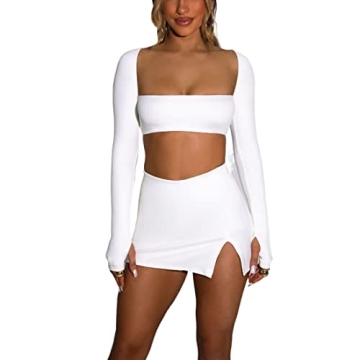 Azhong Women’s Stylish 2 Piece Set for Party & Casual Wear