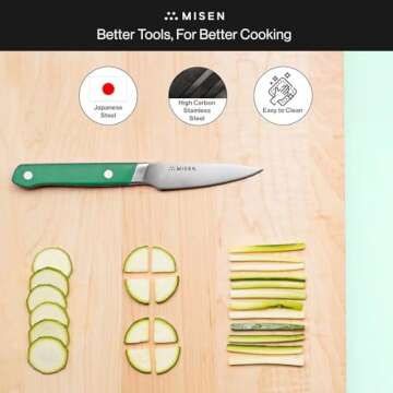 Misen 3.5" Paring Knife - Precision & Ergonomic Design