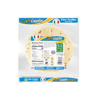 La Banderita Carb Counter® White 10" Flour Tortillas - Keto Certified, 4 Pack