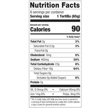 La Banderita Carb Counter Flour Tortillas 10" 6 Count