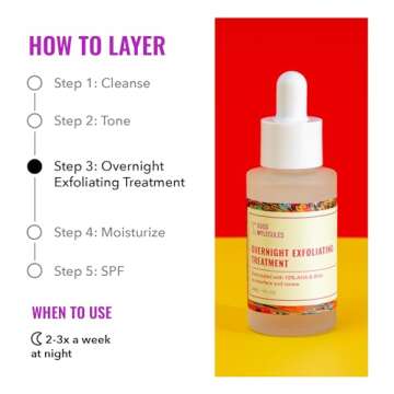 Good Molecules Overnight Exfoliating Treatment for Radiant Skin