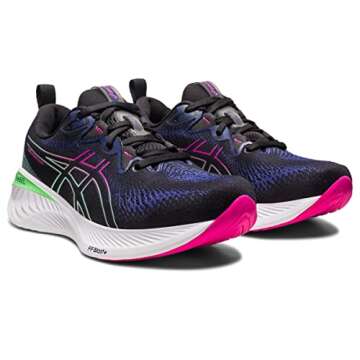 ASICS Women's Gel-Cumulus 25 Running Shoes, 7, Black/Pink Rave