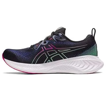 ASICS Women's Gel-Cumulus 25 Running Shoes, 7, Black/Pink Rave