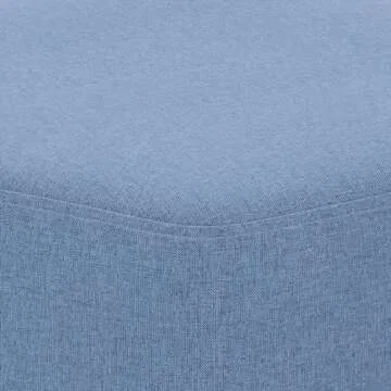 SIMPLIHOME Brock 16" Irregular Footstool in Wedgewood Blue