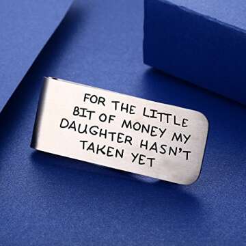CJ&M Money Clip For Dad, for The Little Bit Of Money My Daughter Hasn't Taken Father Money Clip,Fath...