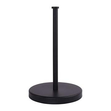 KES Matte Black Paper Towel Holder Countertop - Stylish and Functional Stainless Steel Roll Holder w...