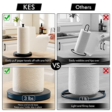 KES Paper Towel Holder with Weighted Base for Stability