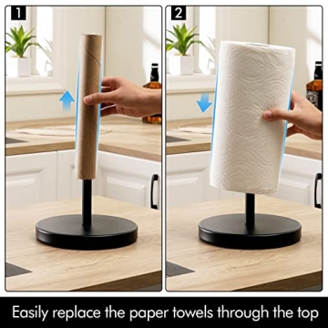 KES Paper Towel Holder with Weighted Base for Stability