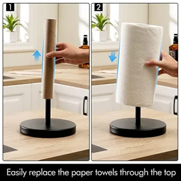 KES Paper Towel Holder with Weighted Base for Stability
