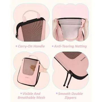 BAGSMART 6 Set Compression Packing Cubes for Travel