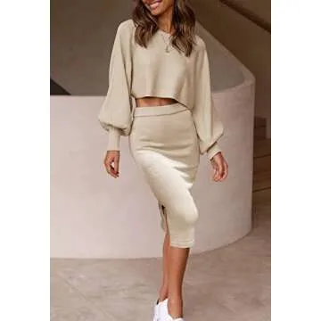 ZESICA Women's Casual Two Piece Outfits for Stylish Comfort