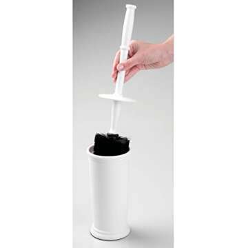 mDesign Toilet Bowl Brush & Holder - Modern and Stylish