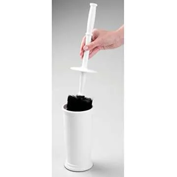 mDesign Toilet Bowl Brush & Holder - Modern and Stylish