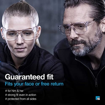 SolidWork Anti-Fog Safety Glasses with Clear Lens