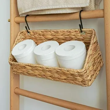 Water Hyacinth Wall Baskets for Stylish Home Storage