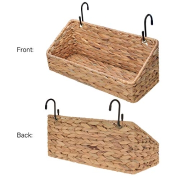 Water Hyacinth Wall Baskets for Stylish Home Storage
