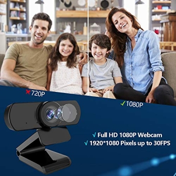 1080P AIIYME Webcam with Microphone for Streaming and Video Calls