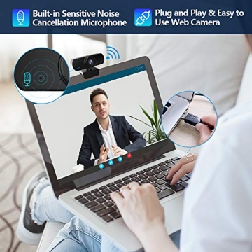 1080P AIIYME Webcam with Microphone for Streaming and Video Calls