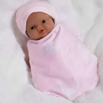 Realistic 5 Inch Silicone Newborn Baby Doll Gift Set