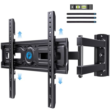 Pipishell Full Motion TV Wall Mount for 26-60" TVs with Adjustable Height