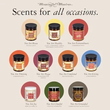 Pumpkin Spice Aromatherapy Candle with Real Essential Oils | Non-Toxic Long Lasting