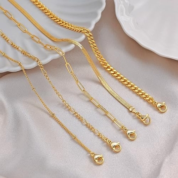 Picuzzy 5PCS Gold Bracelets Set for Women - Stylish Jewelry