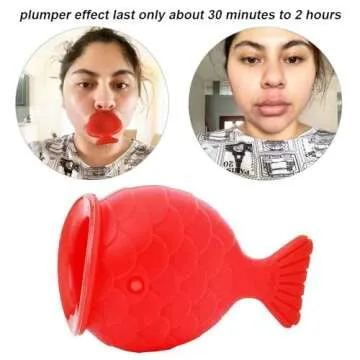 MonLiya Lips Enhancer Plumper Device Lips Silicone Fish Shape Natural Pout Mouth Tool Sexy Lip Mouth