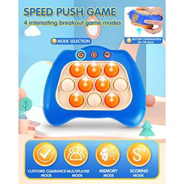 Games Road Trip Activities Car Toys Sensory for Kids 5-7 Fast Push Game Fidget Travel Games for Kids...