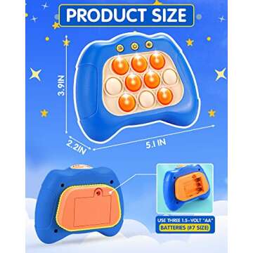 Games Road Trip Activities Car Toys Sensory for Kids 5-7 Fast Push Game Fidget Travel Games for Kids 8-12 Toys for Boys Age 5-7 Birthday Autism Relief for 3 4 5 6 7 8 9 Year Old Birthday