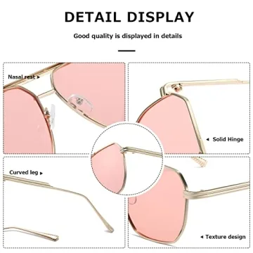 Kimorn Polarized Retro Sunglasses for Men and Women