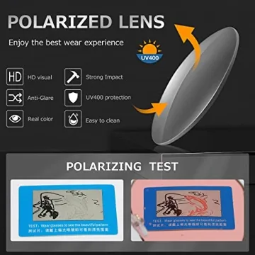 Kimorn Polarized Retro Sunglasses for Men and Women